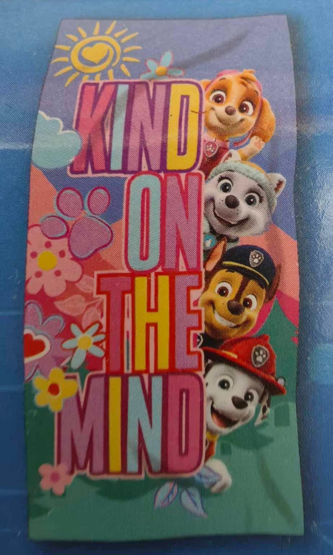 Serviette pat’ Patrouille “Kind on the Mind” plage & bain enfant ref 239 ALL FOR KIDS
