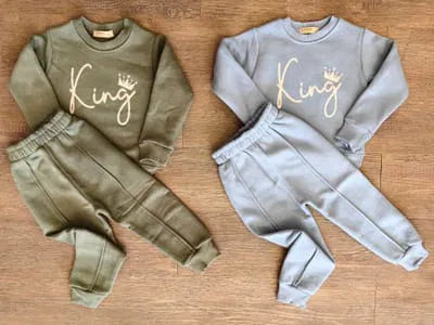 Ensemble de jogging King hiver garçon 100% coton taille de 3 à 5 ans ref 1232 ALL FOR KIDS
