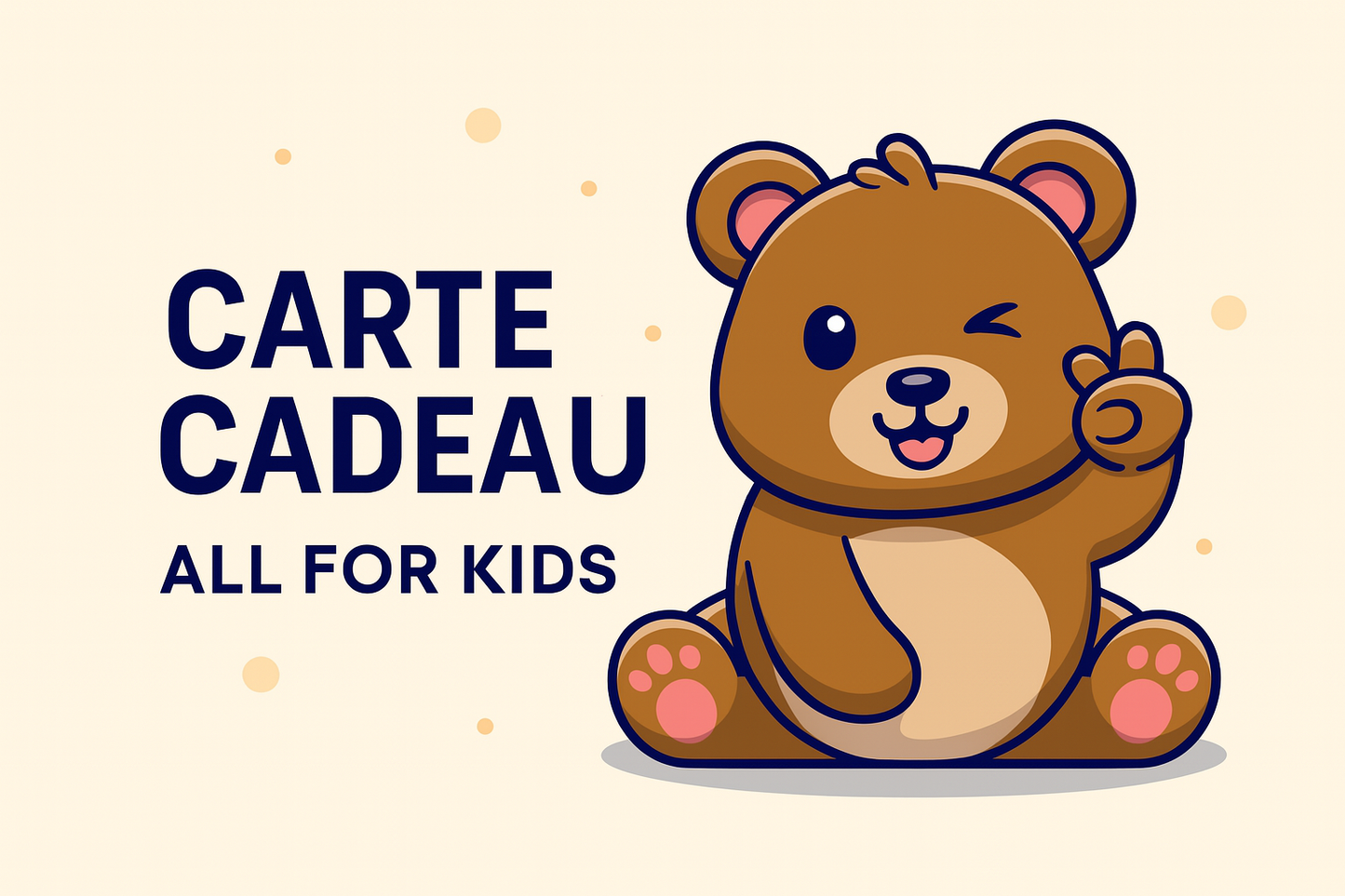 Carte cadeau ALL FOR KIDS Faites plaisir sans vous tromper ! ALL FOR KIDS
