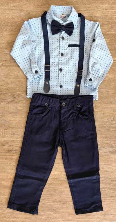 Costume 4 pièces garçon cérémonie taille de 2 à 5 ans 100% coton ref 1007 ALL FOR KIDS