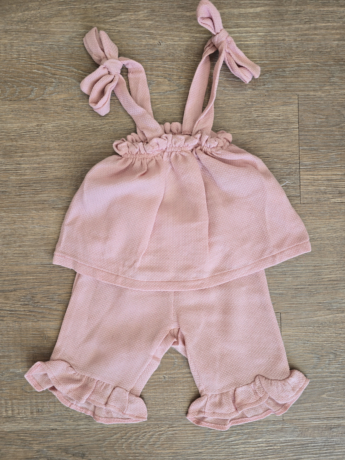 Tenue été bébé fille ensemble en gaze de coton