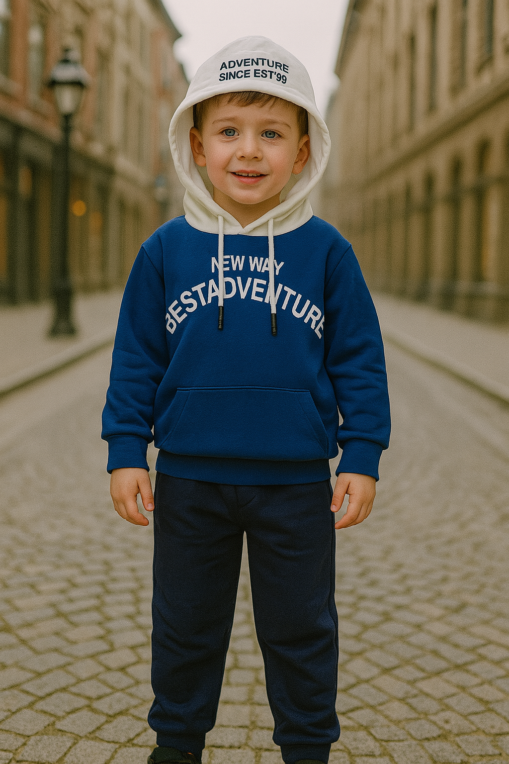 Ensemble de survêtement garçon Adventure capuche dernière taille 5 ans ref 2303 ALL FOR KIDS