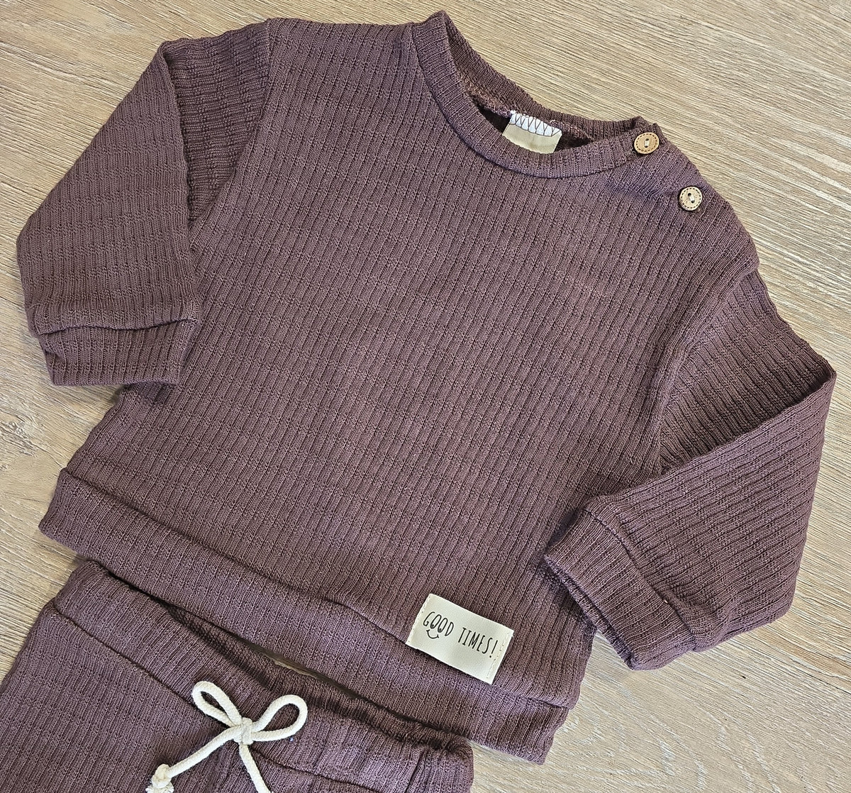 Pantalon gaufré bébé garçon ensemble 2 pièces 100 % coton All for Kids
