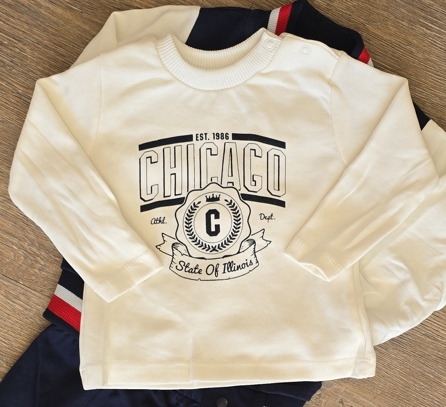 Ensemble bébé veste Teddy CHICAGO garçon taille de 6 à 12 mois ref 1359 ALL FOR KIDS