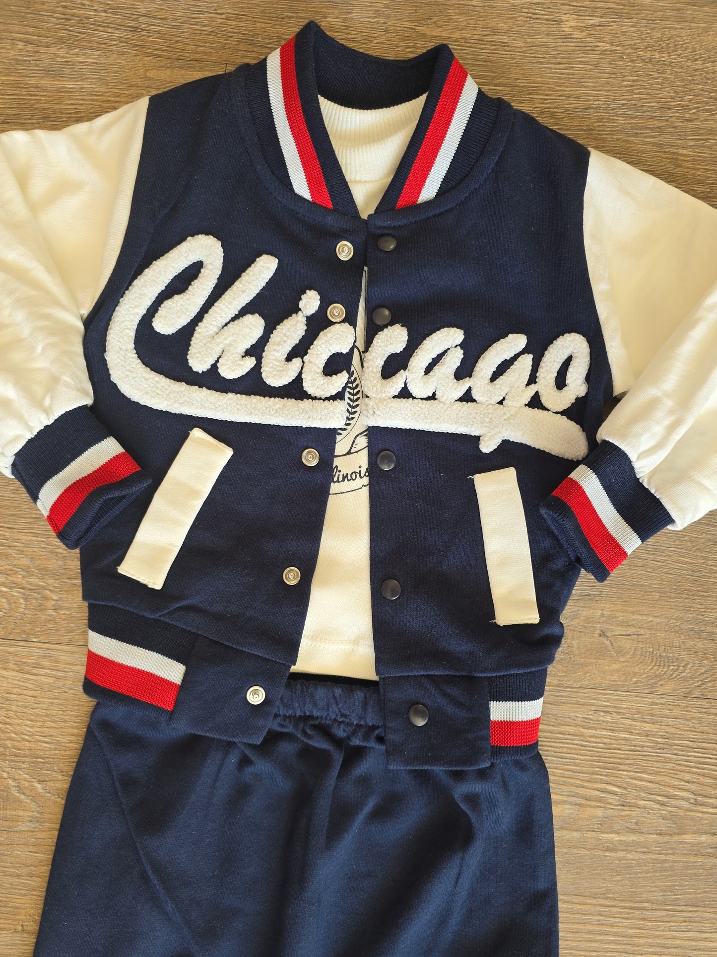 Ensemble bébé veste Teddy CHICAGO garçon taille de 6 à 12 mois ref 1359 ALL FOR KIDS