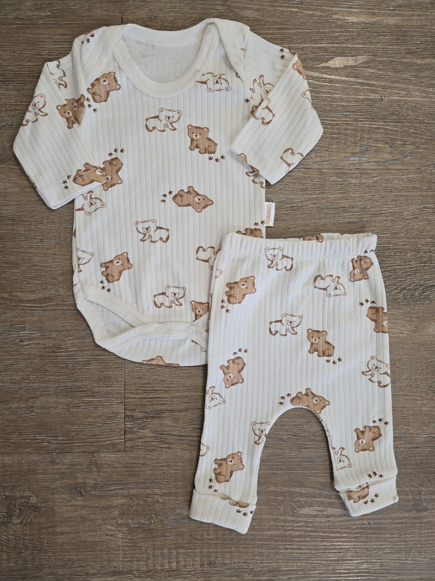 Ensemble bébé body et pantalon unisexe taille de 100% coton ref 0116 ALL FOR KIDS