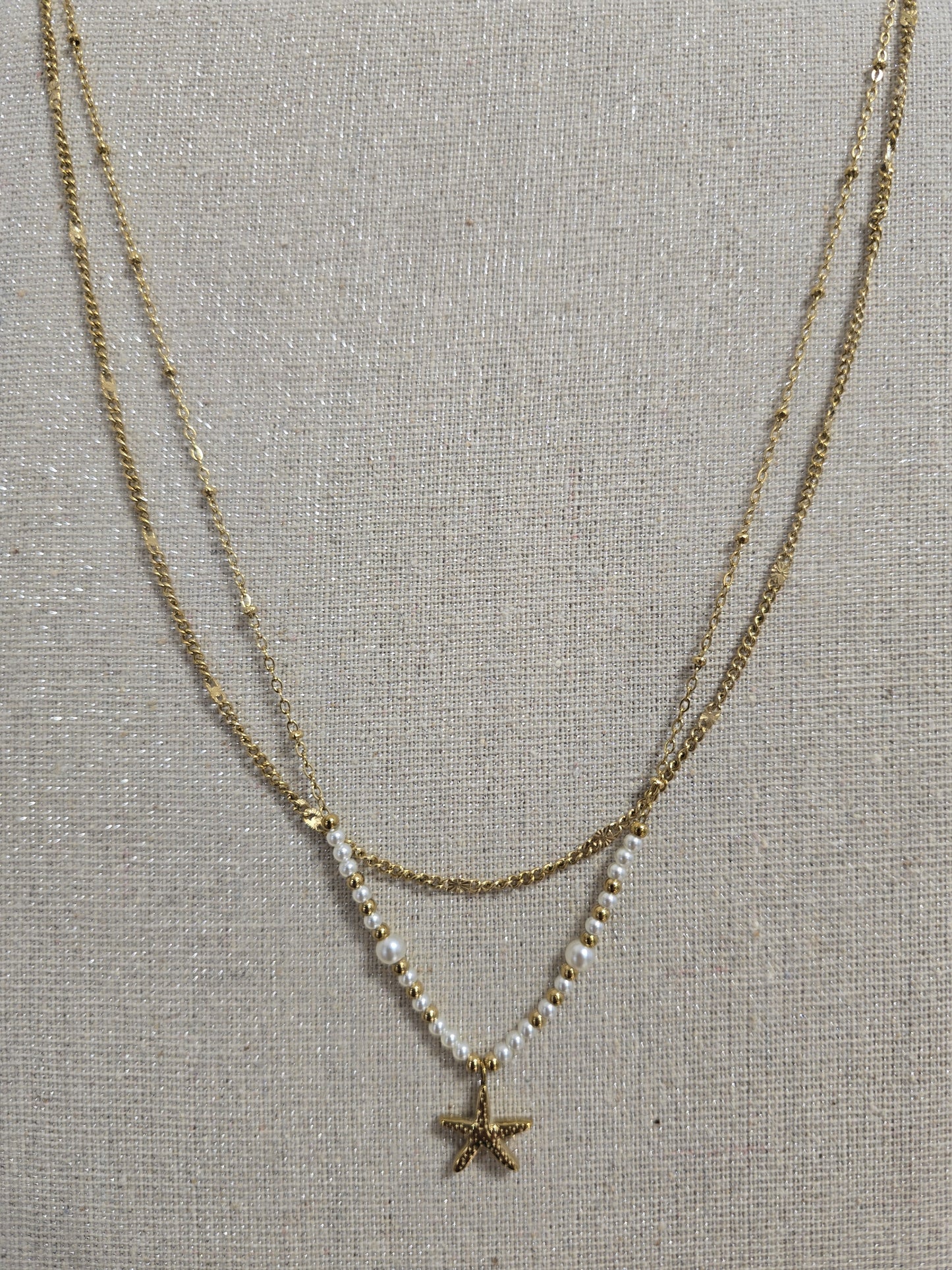 Collier perle étoile ref 70 ALL FOR KIDS