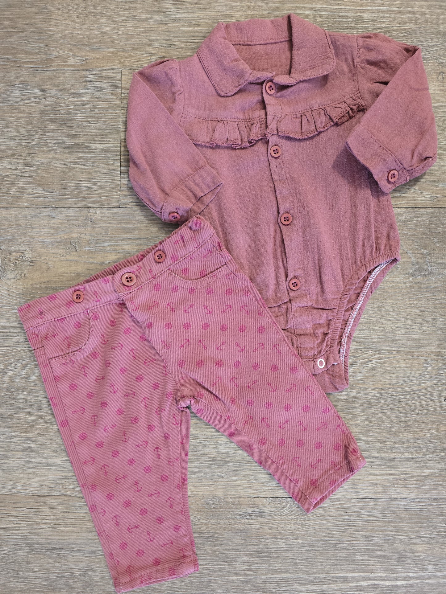 Ensemble bébé chemise et pantalon taille de 6 à 24 mois ref 1888 ALL FOR KIDS