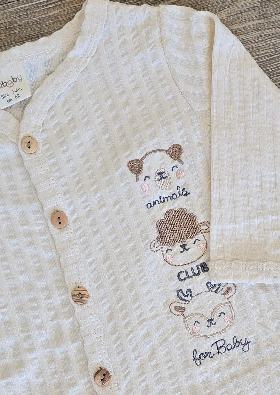 Pyjama bébé 100 % coton – 0 à 6 mois ref 46 ALL FOR KIDS