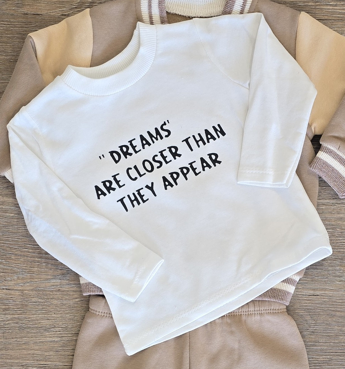 Tenue bébé garçon teddy avec pantalon assorti 100 % coton