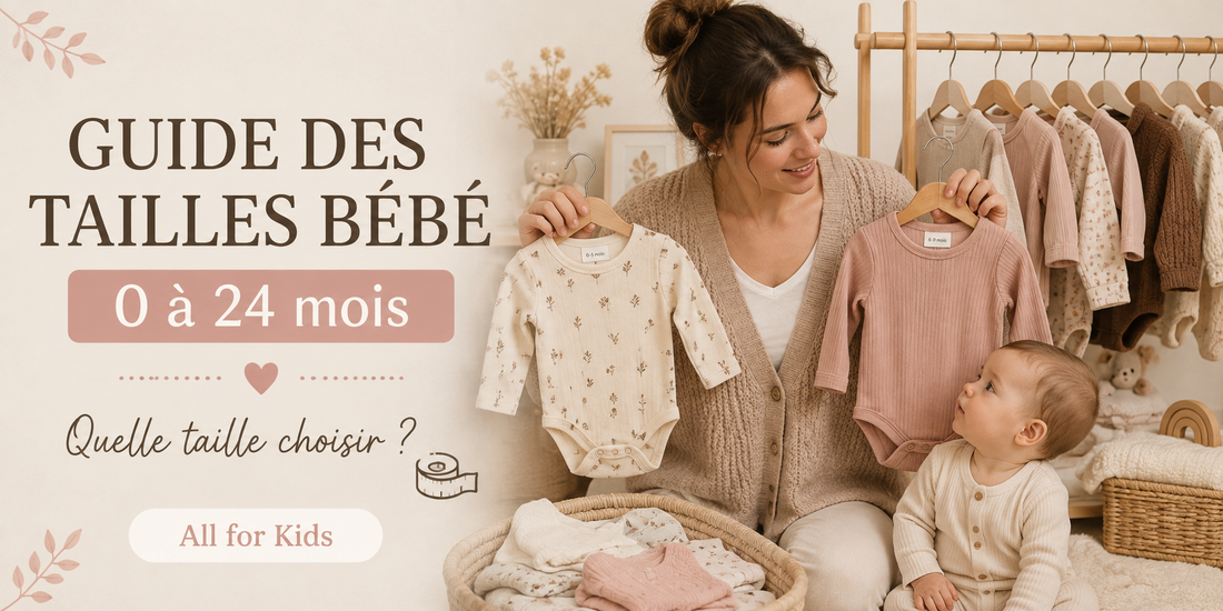 Comment choisir les tailles bébé et enfant de 0 24 mois?