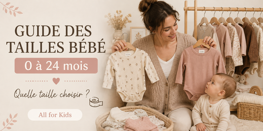 Comment choisir les tailles bébé et enfant de 0 24 mois?