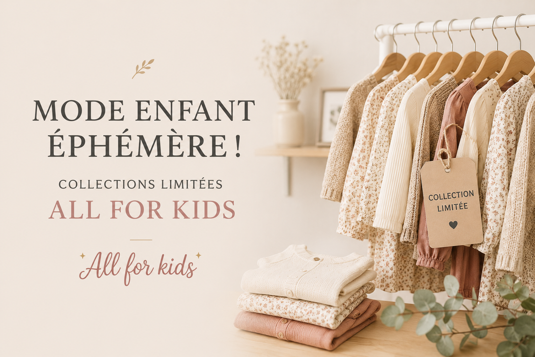 Mode enfant éphémère! Collections limitées All For Kids