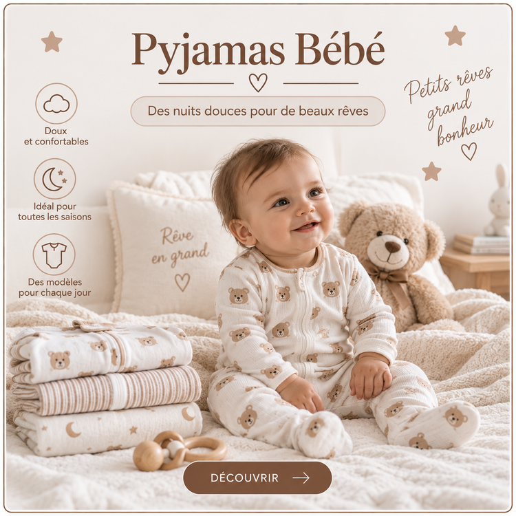 Pyjamas bébé 0 à 24 mois All for Kids doux et confortables