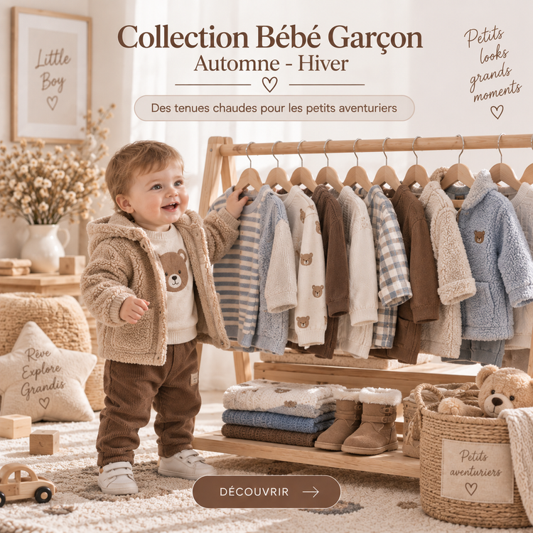 Vêtements bébé garçon automne hiver 0 à 24 mois All for Kids
