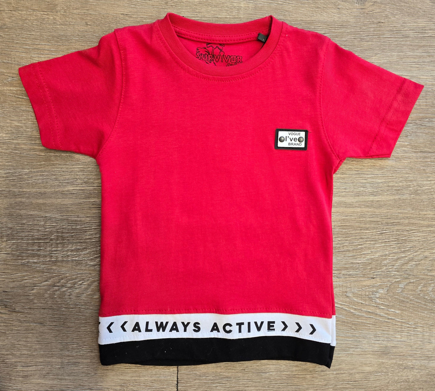 Tee-shirt bébé garçon Always Active 100% coton dernière taille 1 ans ref 5370 ALL FOR KIDS
