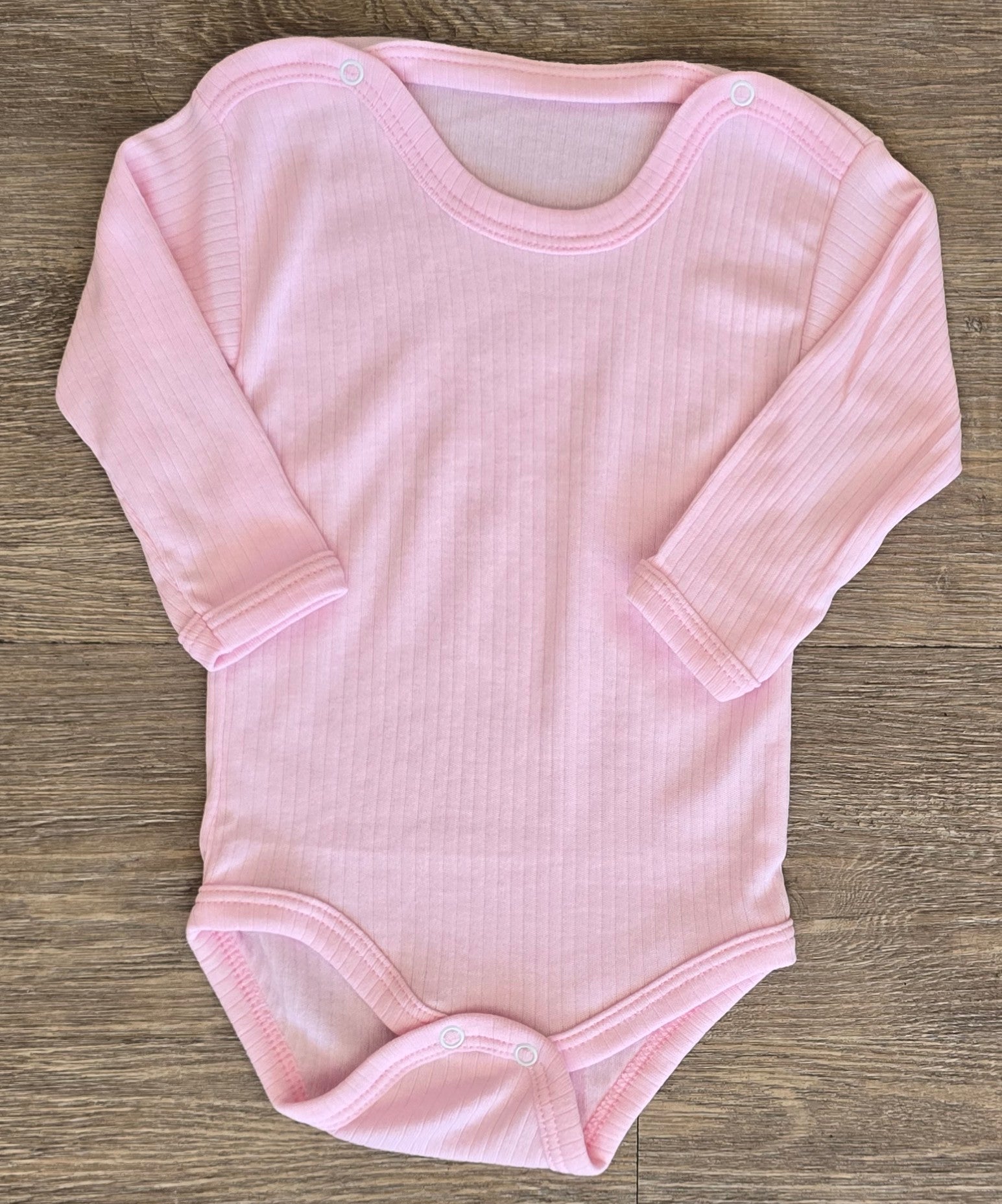 Body bébé côtelé en coton blanc cassé ou rose taille de 2 à 4 ANS ref 218 ALL FOR KIDS