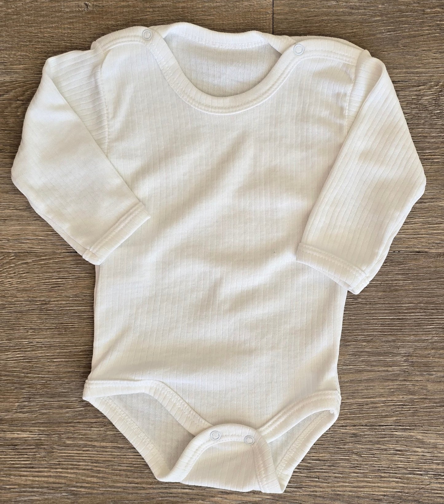 Body bébé côtelé en coton blanc cassé ou rose taille de 2 à 4 ANS ref 218 ALL FOR KIDS