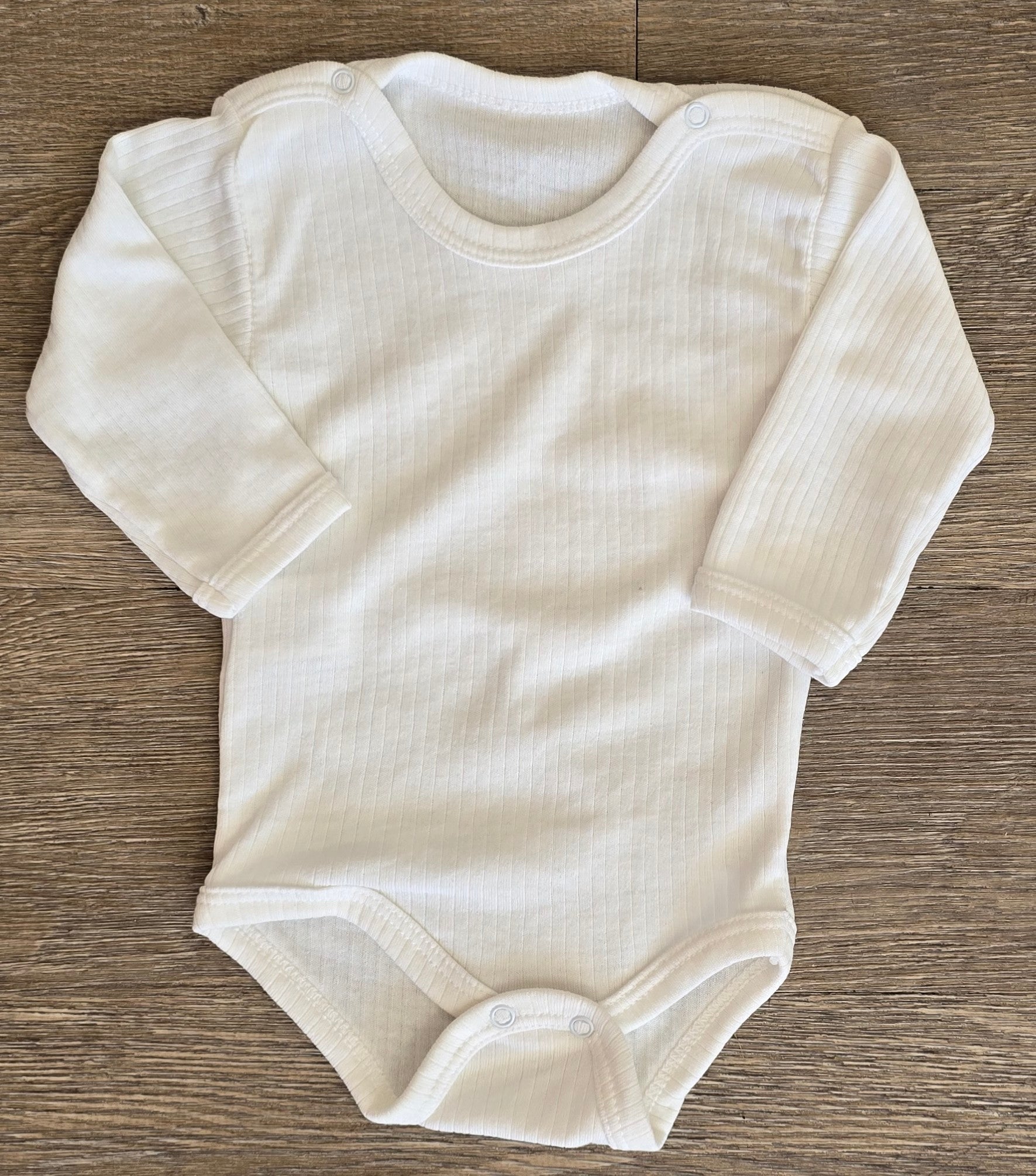 Body bébé côtelé en coton blanc cassé ou rose taille de 2 à 4 ANS ref 218 ALL FOR KIDS