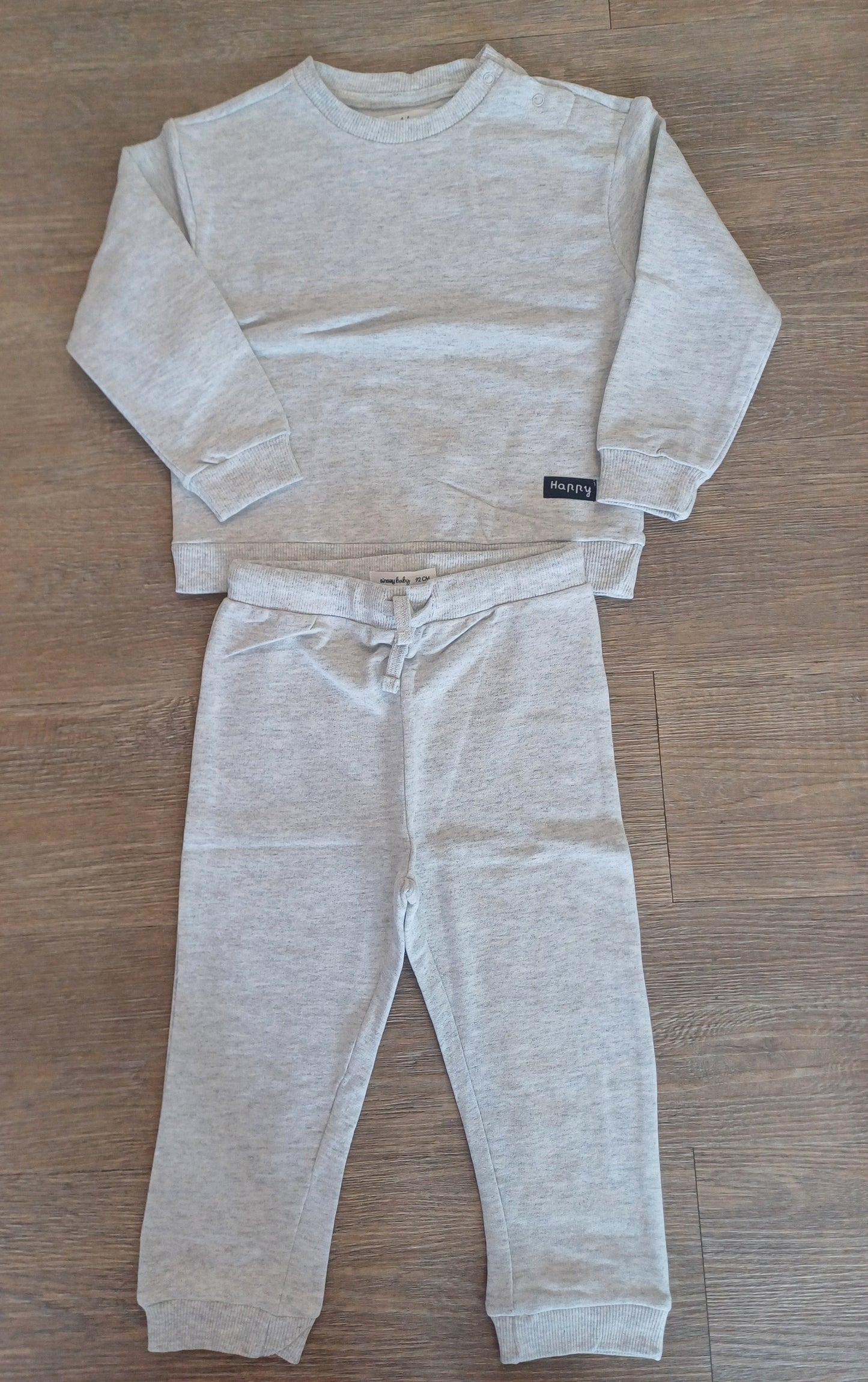 Jogging 2 pièces gris uni  taille 2 à 5 ans ref 584 ALL FOR KIDS