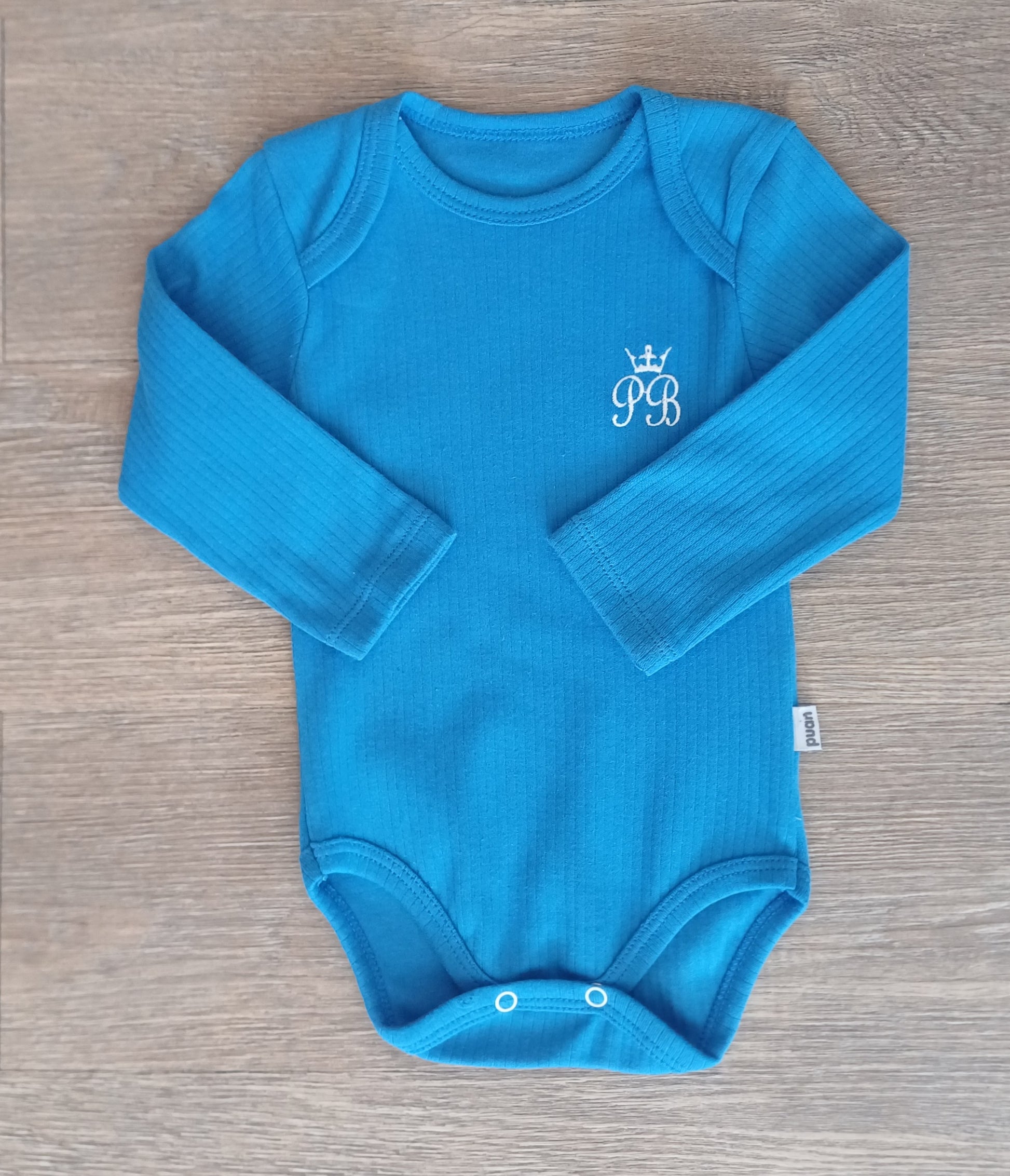 Body bleu bébé 9-12 mois  100 % coton doux et confortable ALL FOR KIDS