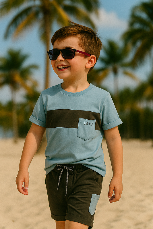 Ensemble garçon avec lunettes ref 1786 ALL FOR KIDS