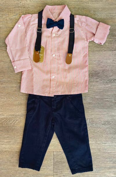 Ensemble garçon chic 4 pièces coton dernière taille 1 et 4 ans ref 3000 ALL FOR KIDS