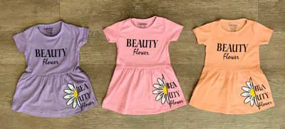 Robe fille Beauty Flowers, violet, rose, orange taille de 2 à 6 ans ref 0037 ALL FOR KIDS