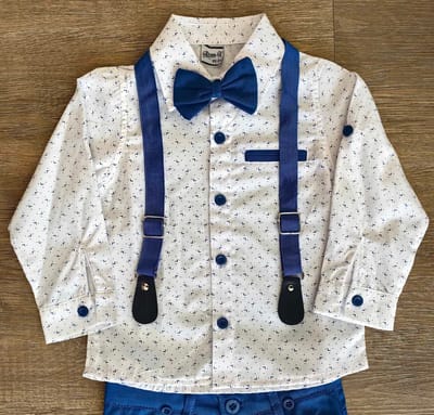 Ensemble cérémonie garçon chic 4 pièces 100% coton taille de 2 à 5 ans  ref 3000 ALL FOR KIDS