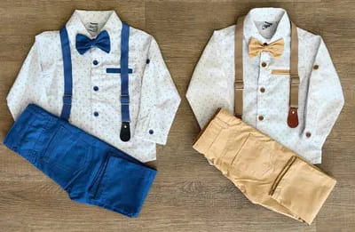 Ensemble cérémonie garçon chic 4 pièces 100% coton taille de 2 à 5 ans  ref 3000 ALL FOR KIDS