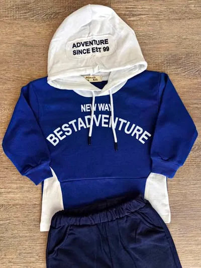 Ensemble de survêtement garçon Adventure capuche dernière taille 5 ans ref 2303 ALL FOR KIDS
