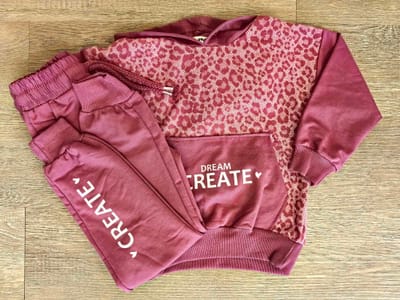 Ensemble Fille à Capuche "DREAM CREATE" Style et Confort pour Petites Créatives dernière taille 8 ans ref 6966 ALL FOR KIDS