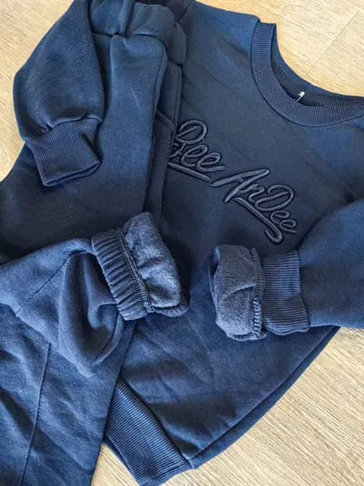 Ensemble de jogging chaud garçon marine hiver dernière taille 5 ans ref 6007 ALL FOR KIDS