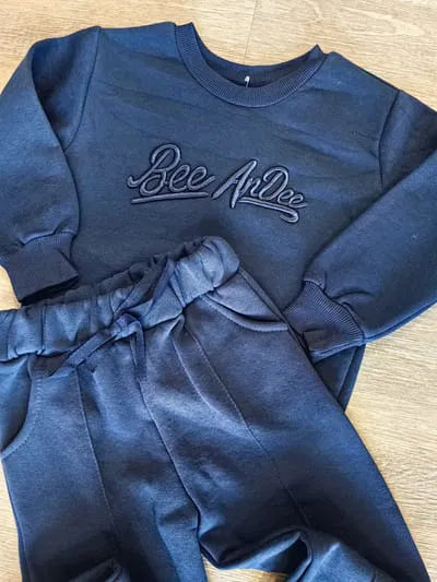 Ensemble de jogging chaud garçon marine hiver dernière taille 5 ans ref 6007 ALL FOR KIDS