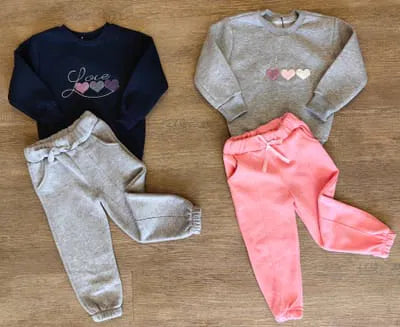 Ensemble Jogging Hiver "Love" – Douceur, Chaleur & Style taille de 3 à 6 ans ref 6079 ALL FOR KIDS