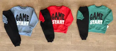 Ensemble de jogging GAME START garçon rembourré hiver 100 % coton taille de 1 à 4 ans ref 4491 ALL FOR KIDS