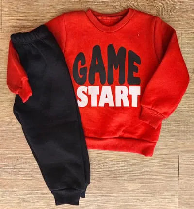 Ensemble de jogging GAME START garçon rembourré hiver 100 % coton taille de 1 à 4 ans ref 4491 ALL FOR KIDS