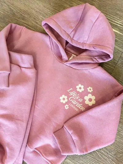 Ensemble Fille "Life's a Garden" Rose Doux Dernière Taille 5 Ans ref 9904 ALL FOR KIDS