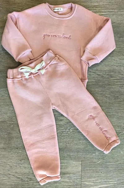 Ensemble Hiver Fille "You Are So Loved" – Chaleur, Tendresse & Style taille de 2 à 5 ans ref 3177 ALL FOR KIDS