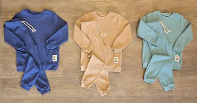 Ensemble de jogging enfant coton ensemble bleu, beige ou vert taille de 3 à 6 ans 5149 ALL FOR KIDS
