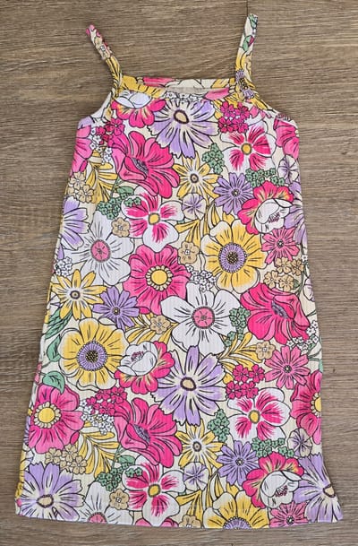 Robe fleurie fille été 100% taille de taille 5 ans coton ref 26752 ALL FOR KIDS