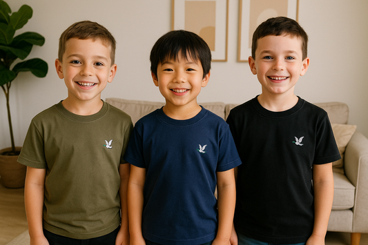 Tee-shirt garçon brodé manches longues – 100% coton ref 3837 ALL FOR KIDS