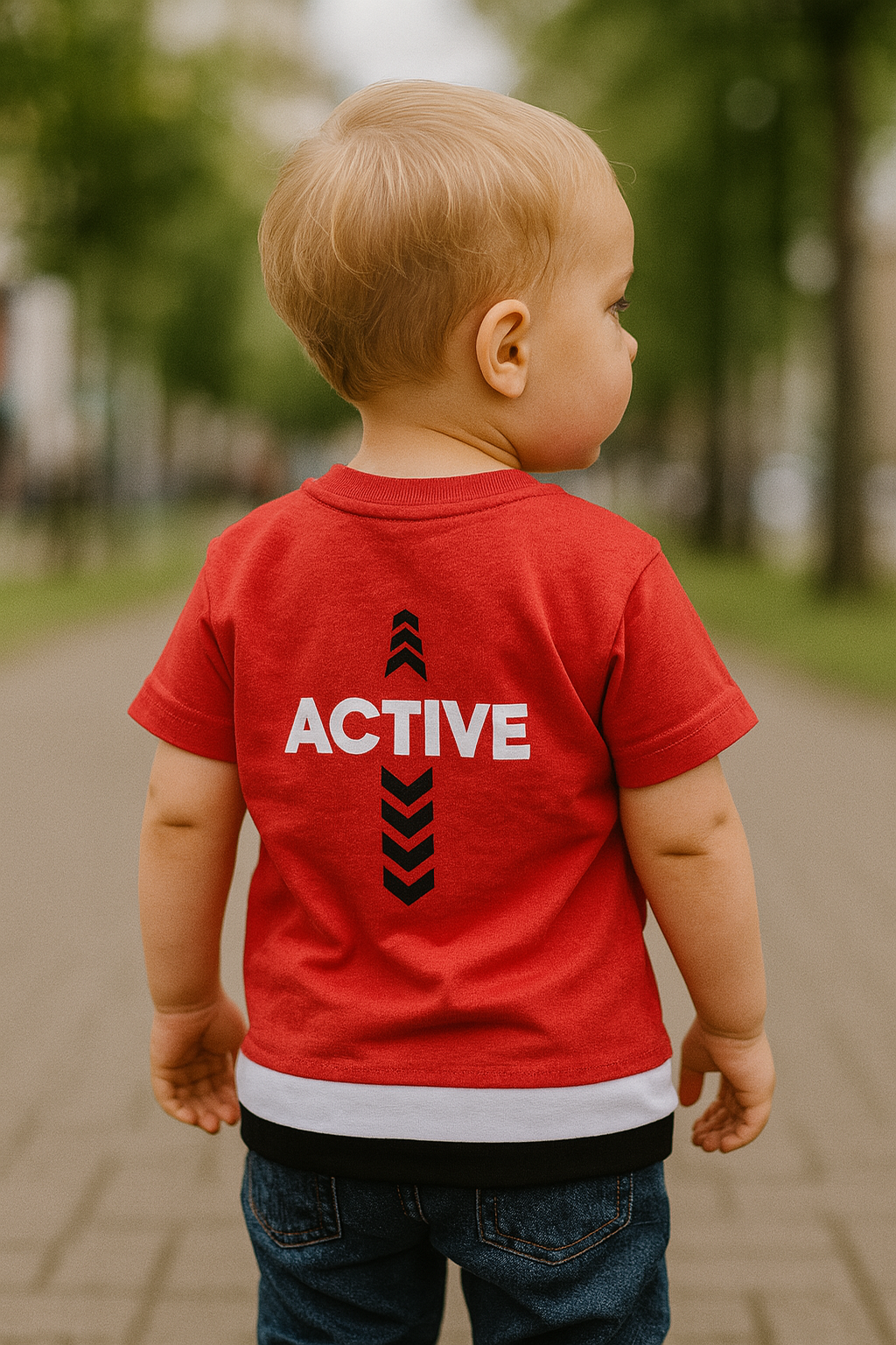 Tee-shirt bébé garçon Always Active 100% coton dernière taille 1 ans ref 5370 ALL FOR KIDS