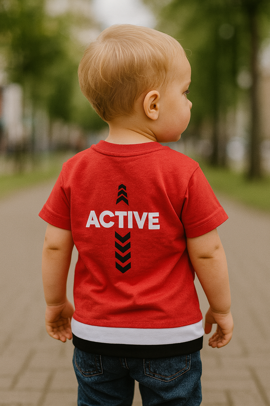 Tee-shirt bébé garçon Always Active 100% coton dernière taille 1 ans ref 5370 ALL FOR KIDS