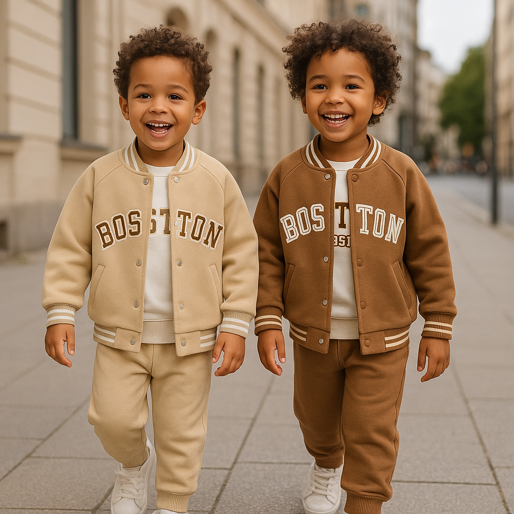 Ensemble Teddy "Boston" garçon  3 pièces 100% coton taille de 2 à 5 ans ref 5381 ALL FOR KIDS