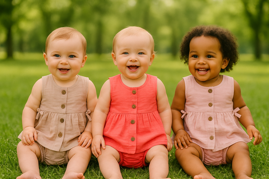 Ensemble bébé fille en gaze de coton ref 4142 ALL FOR KIDS