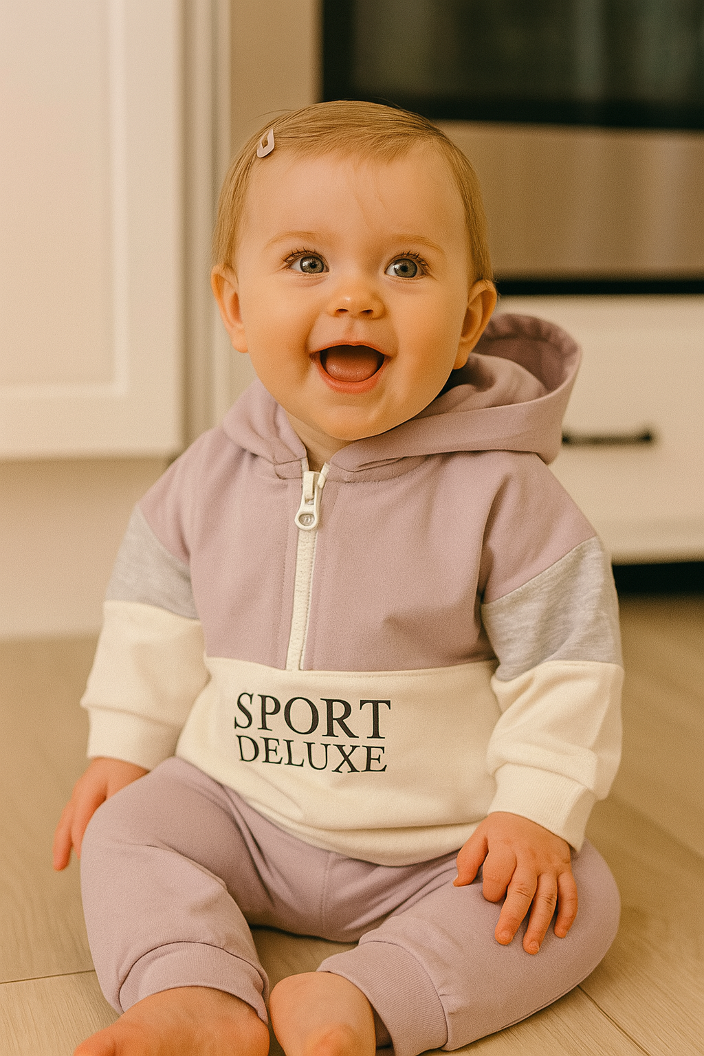 Survêtement bébé fille Sport Deluxe dernière taille 6 mois coton ref 3514 ALL FOR KIDS