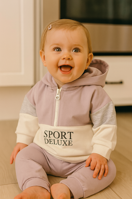 Survêtement bébé fille Sport Deluxe dernière taille 6 mois coton ref 3514 ALL FOR KIDS
