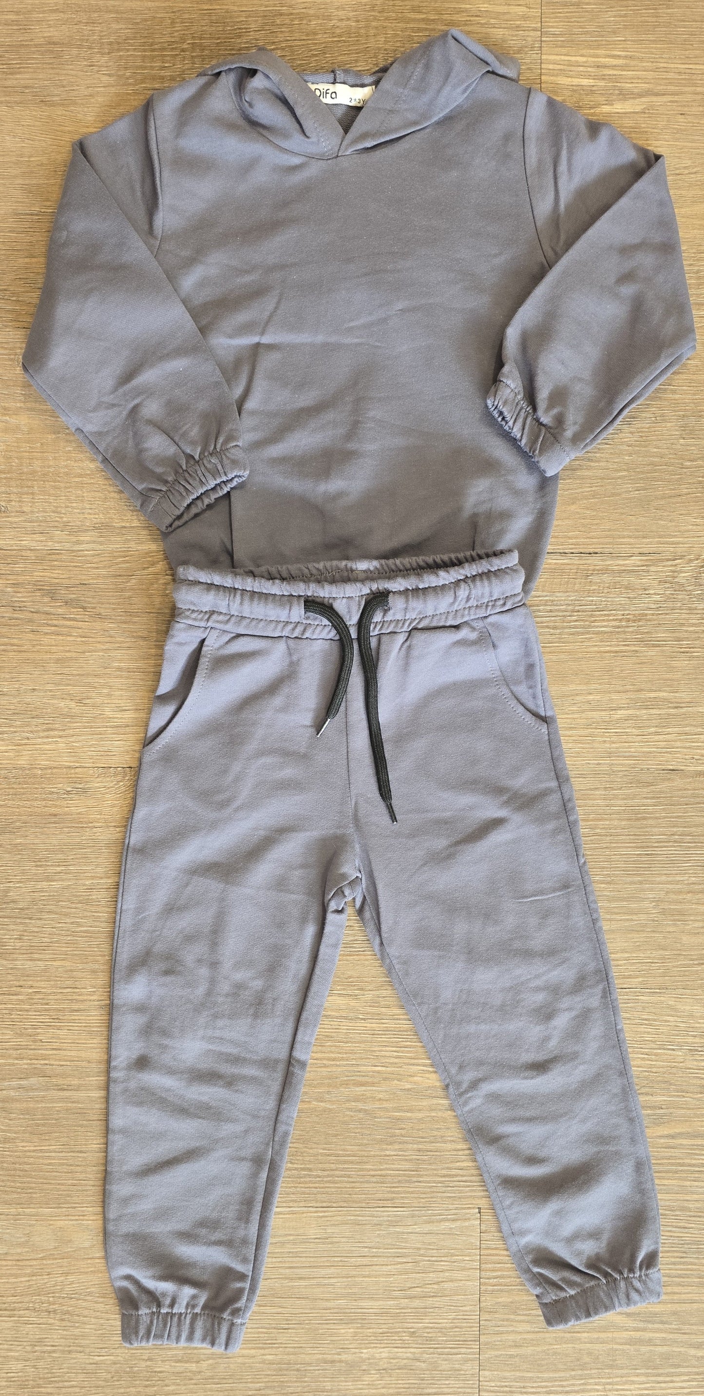 Jogging garçon coton avec capuche Noir ou gris taille de 2 à 5 ans ref 2225 ALL FOR KIDS