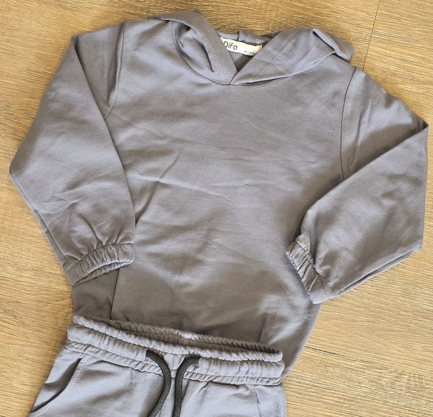Jogging garçon coton avec capuche Noir ou gris taille de 2 à 5 ans ref 2225 ALL FOR KIDS